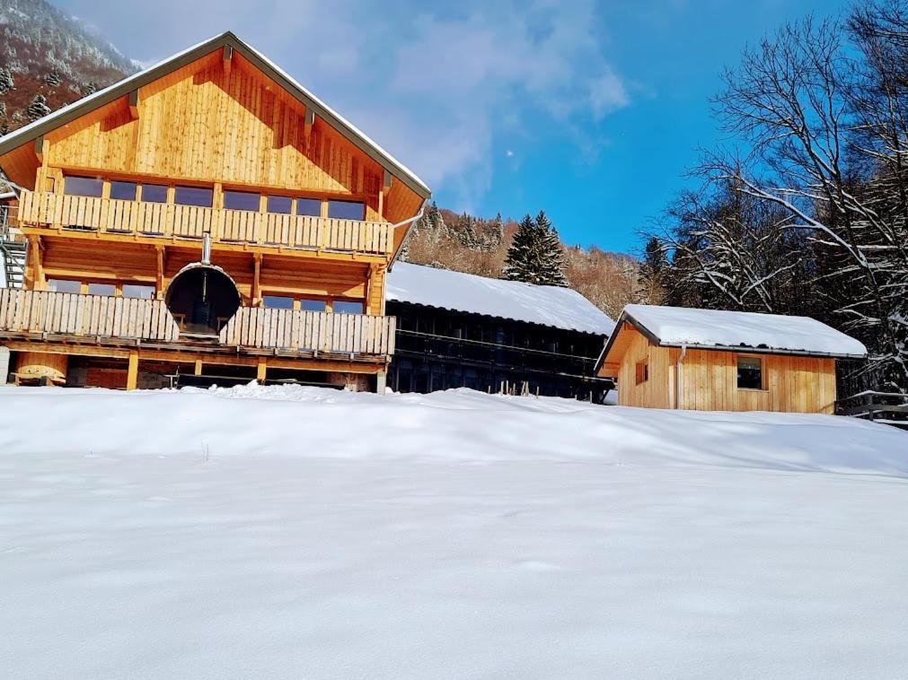 Le Chalet Du Blanc Spa Yoga Aillon-le-Jeune ภายนอก รูปภาพ